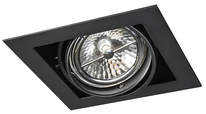 Foco embutido preto G53 111mm ajustável - Oneon