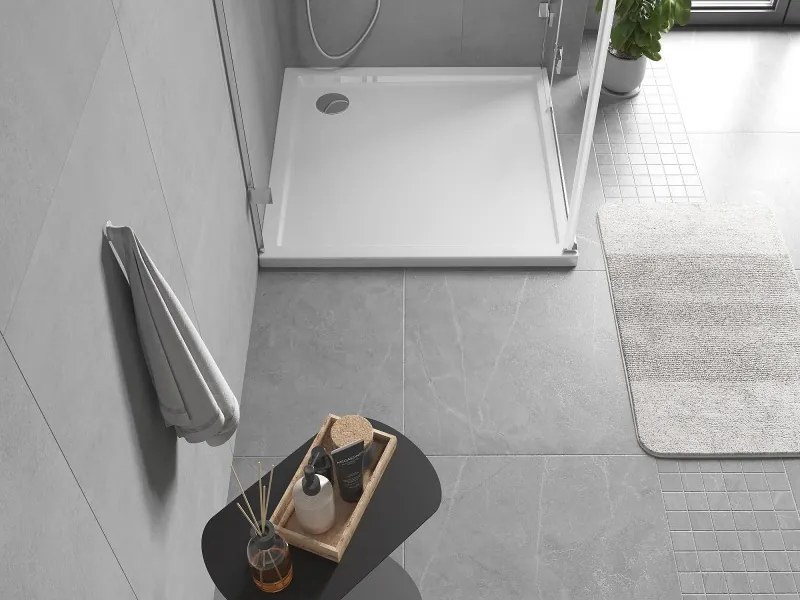 Mexen Flow base de chuveiro quadrada slim 95 x 95 cm, branco brilhante - 46S109595