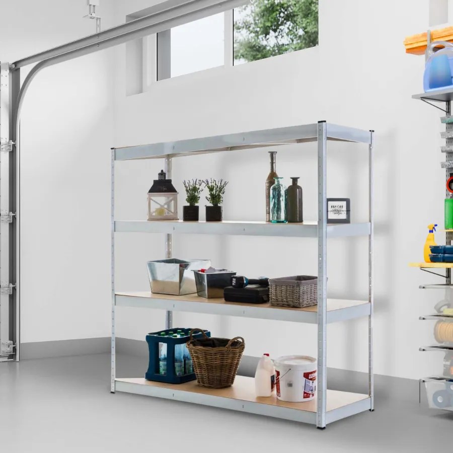 Estante de armazenamento 160 x 60 x 180 cm Branco