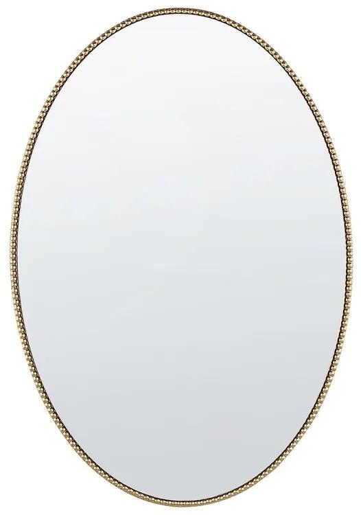Espelho de parede 83 x 57 cm dourado OUVEA Beliani