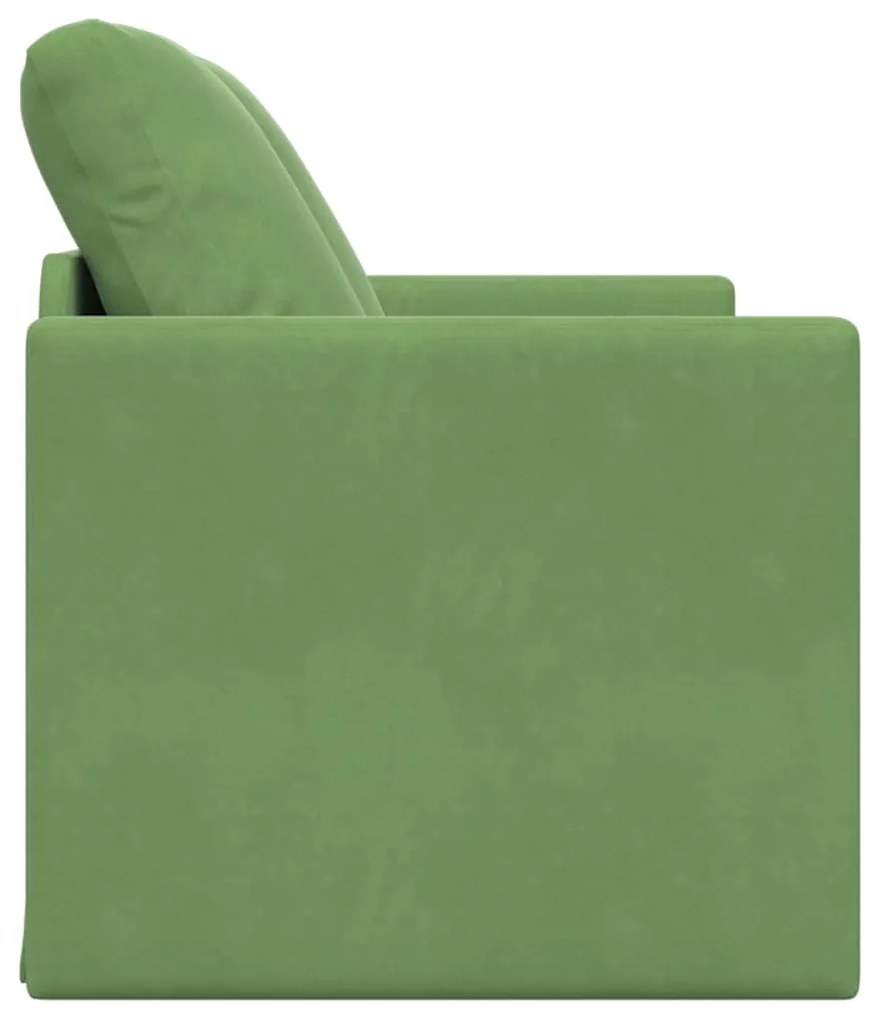 Sofá Loveseat Verde Claro Tecido, Madeira 2 Lugares Sofá Loveseat