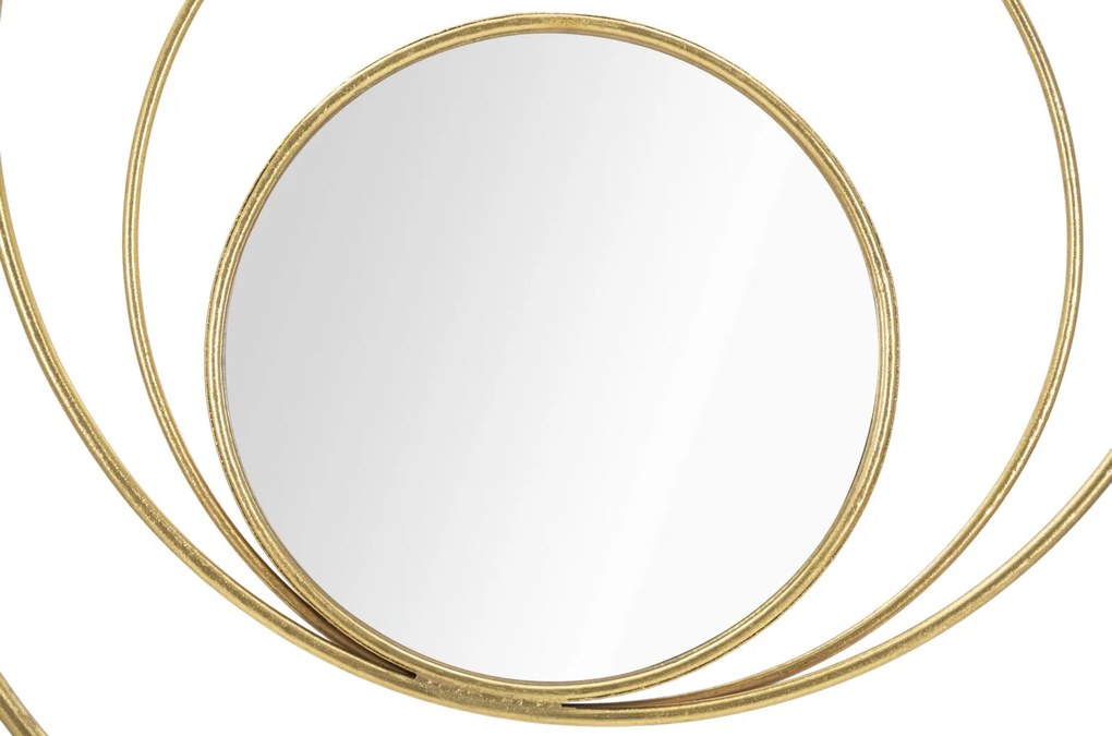 ESPELHO DE PAREDE ARC GLAM Ø 80X3,5 CM DOURADO