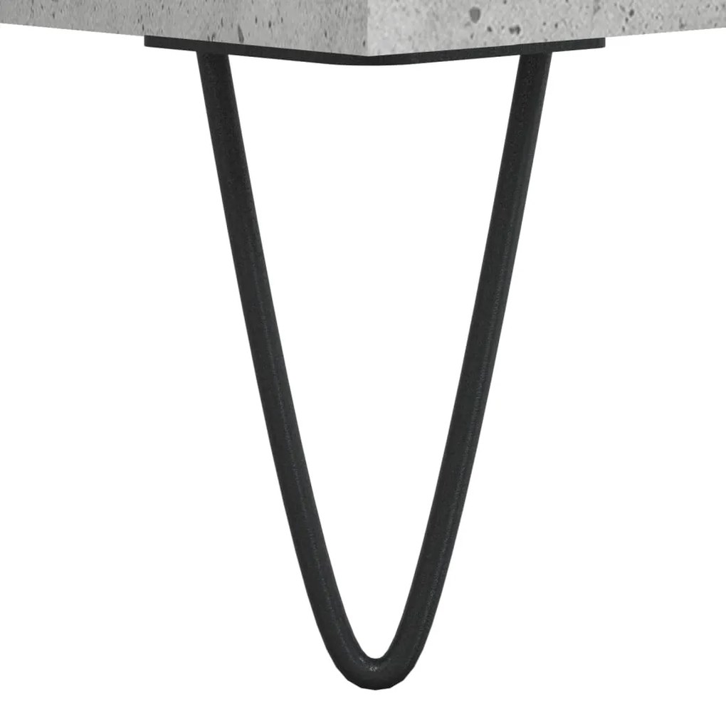 Mesa de centro 80x80x36,5 cm derivados madeira cinzento cimento