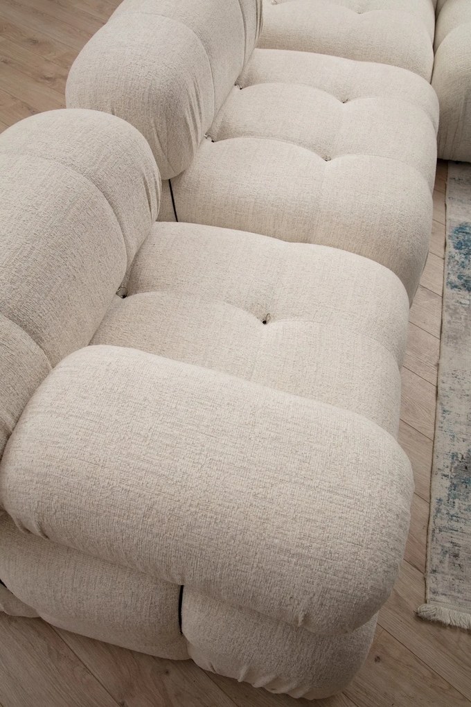Sofá de 1 Lugar Bubble – Creme – 95x95x75 cm