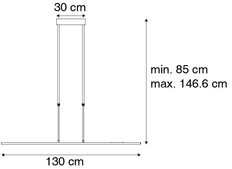 Candeeiro de suspensão moderno em aço com LED ajustável - Bold Design,Moderno