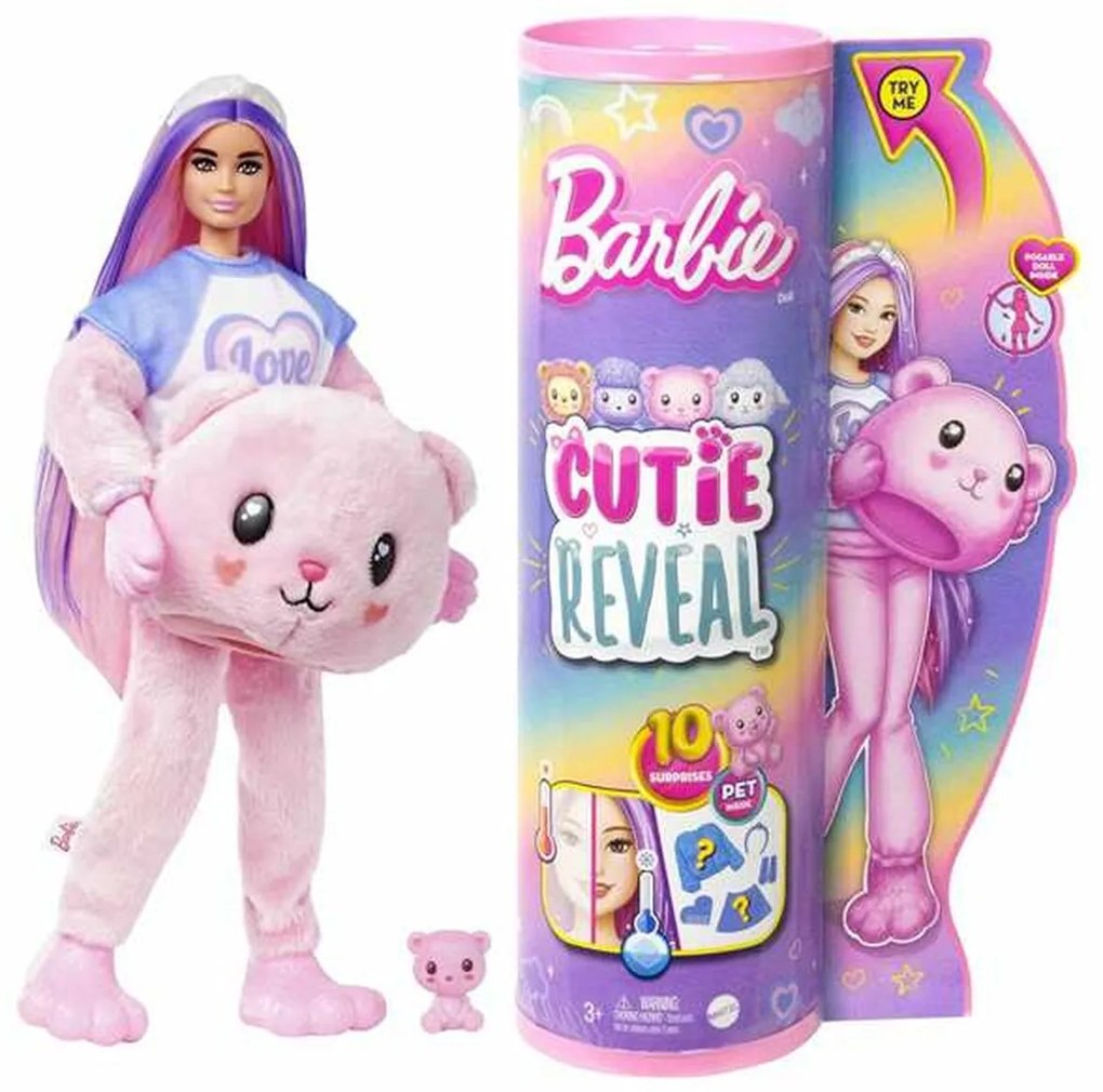 Boneca Barbie Cutie Reveal Urso
