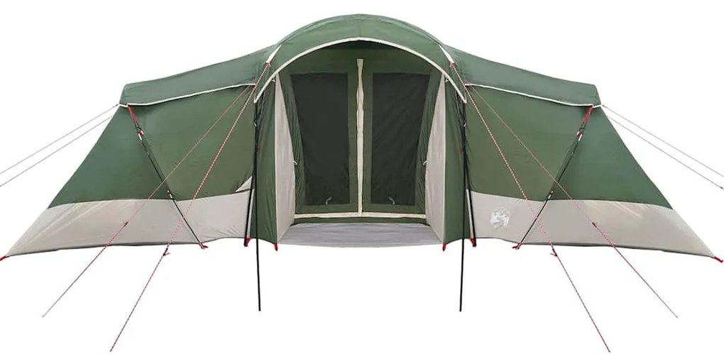 Tenda Familiar com Janelas em Cúpula Verde pra 6 Pessoas, Impermeável