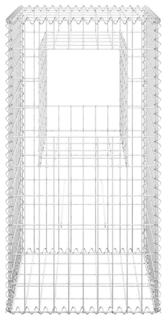 Postes/cestos gabião 2 pcs 50x50x100 cm ferro