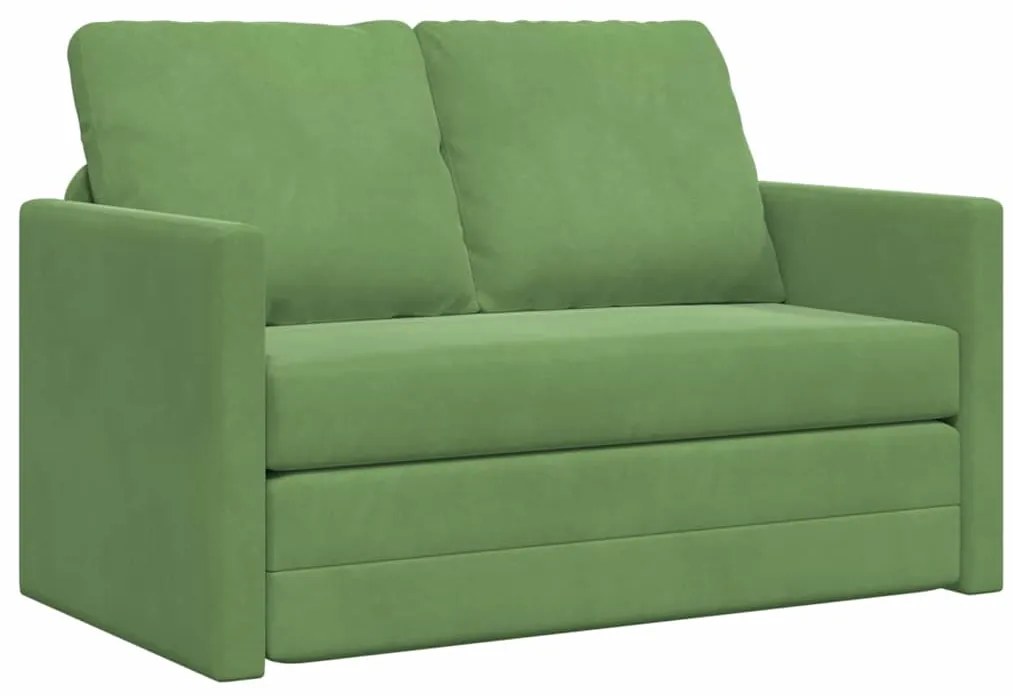 Sofá Loveseat Verde Claro Tecido, Madeira 2 Lugares Sofá Loveseat