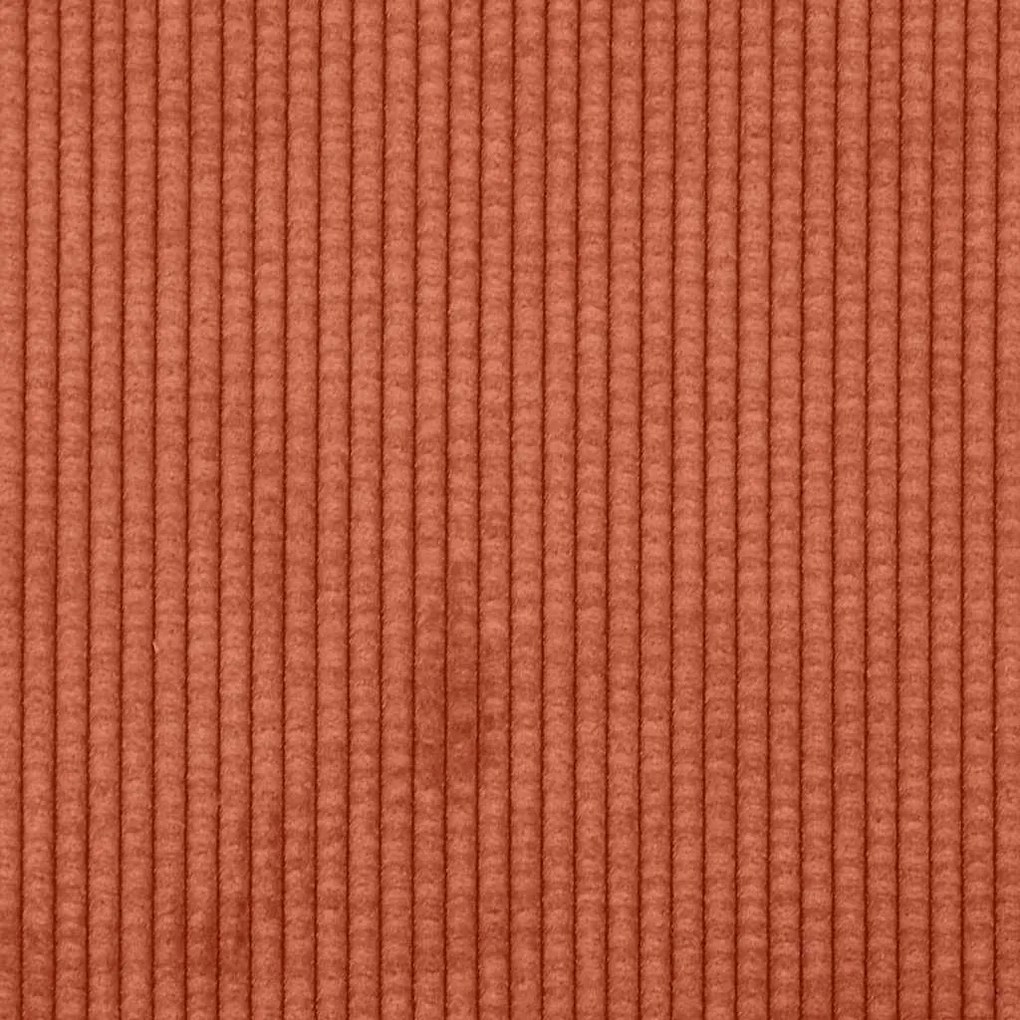 Chaise lounge com almofada tecido corduroy laranja