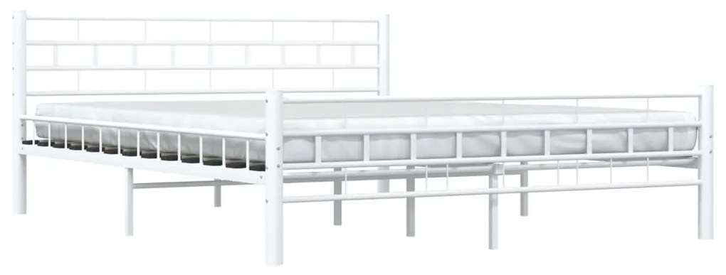 Estrutura de cama metal 160x200 cm branco