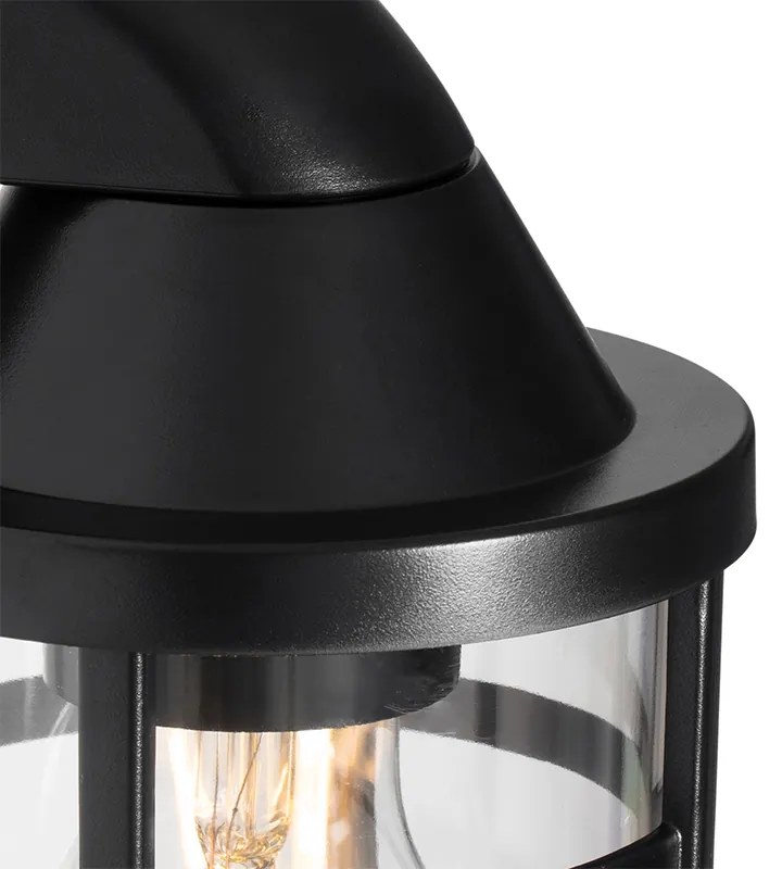 Candeeiro de parede exterior moderno preto IP54 - Joeri
