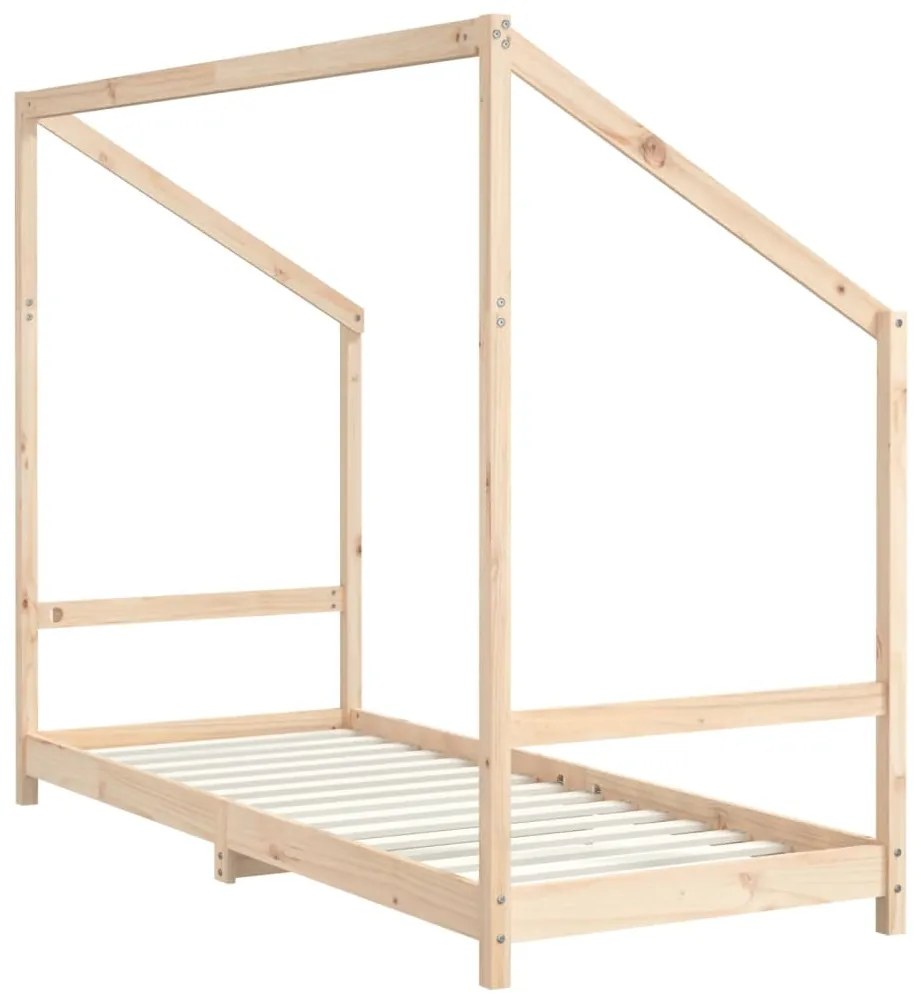 Estrutura de cama infantil 80x200 cm madeira de pinho maciça
