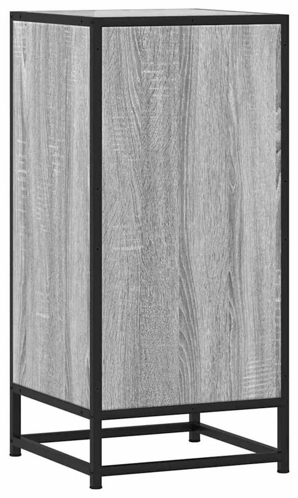 Aparador 35,5x35x76 cm deriv. de madeira/metal cinzento sonoma
