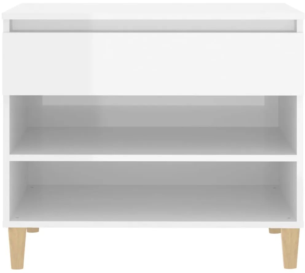 Sapateira 70x36x60 cm derivados de madeira branco brilhante