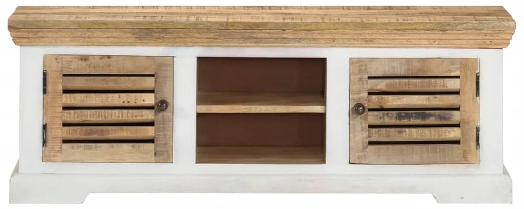Móvel de TV 110x30x40 cm madeira de mangueira maciça