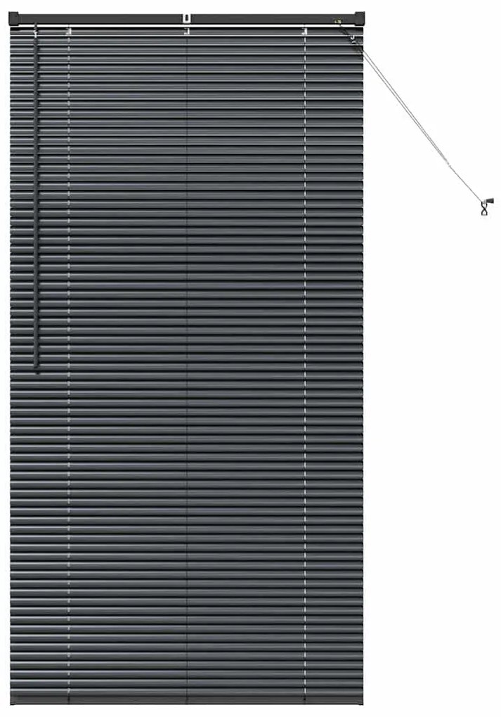 Persiana de Janela com cortinas Outros Manual Preto 80 x 130 cm Alumín