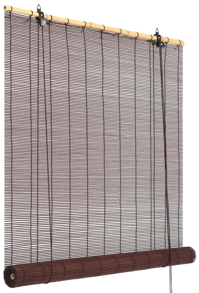 Estore/persiana em bambu 150x160 cm castanho escuro