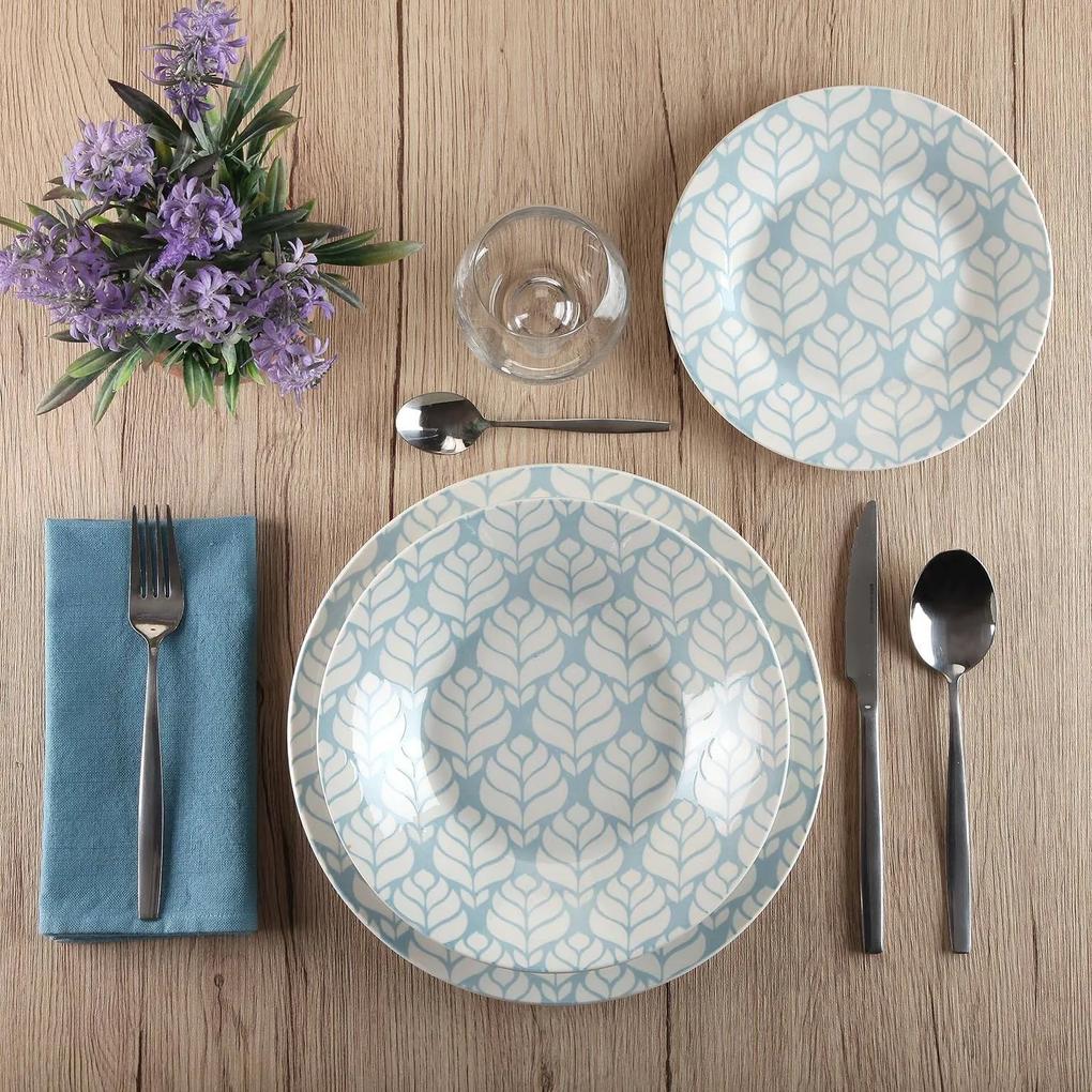 Serviço de Jantar | Azul e Branco | 18 peças | Porcelana