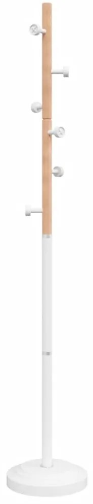 Bengaleiro 177 cm ferro revestido a pó branco