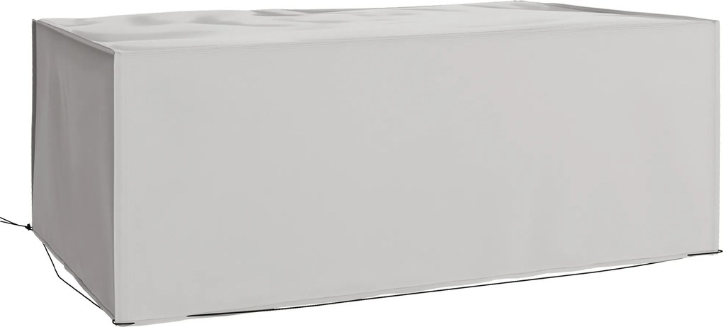 Outsunny Capa para Móveis de Jardim Resistente ao Inverno Impermeável Anti-UV Lona 600D Oxford 210 x 140 x 80 cm Cinza | Aosom Portugal