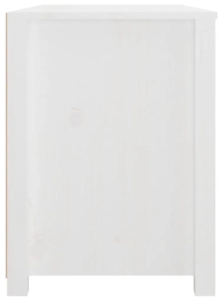 Armário de apoio 100x40x54 cm pinho maciço branco