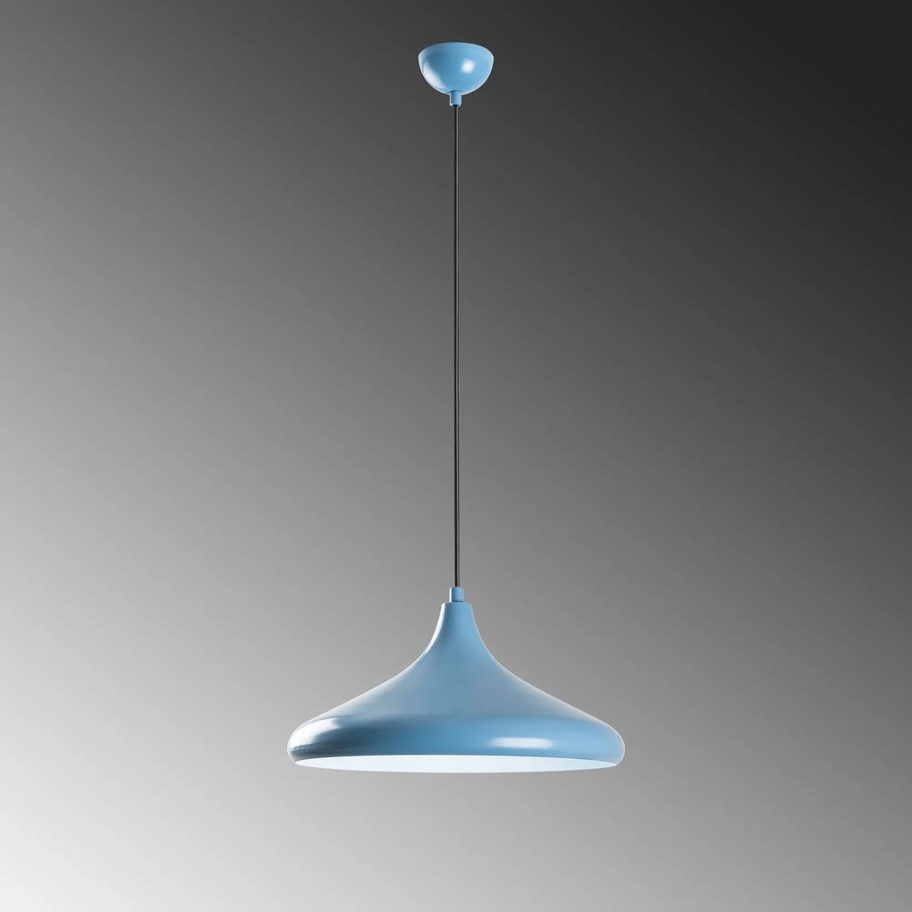 Candeeiro de Teto Eysan – Azul Claro – Ø35 h:20 cm
