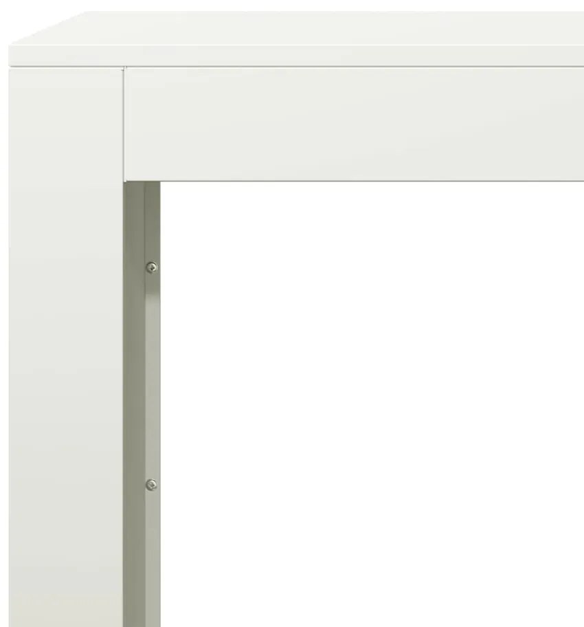 Suporte para lenha 100x40x100 cm aço branco