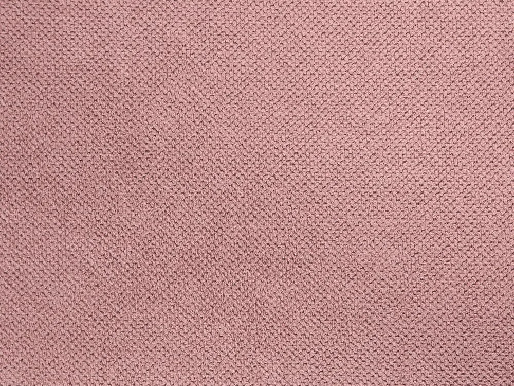 Chaise-longue à esquerda em tecido rosa BIARRITZ Beliani