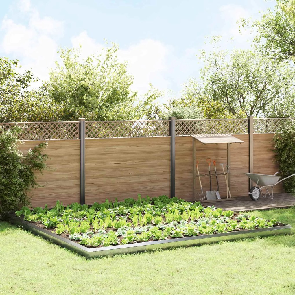 vidaXL Cercas de caracol 20 pcs Prateado Aço Galvanizado