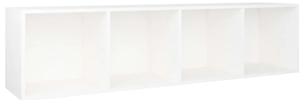 Estante/móvel de TV 36x30x143 cm derivados de madeira branco