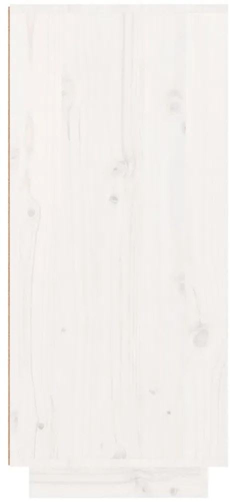 Sapateira 60x35x80 cm madeira de pinho maciça branco