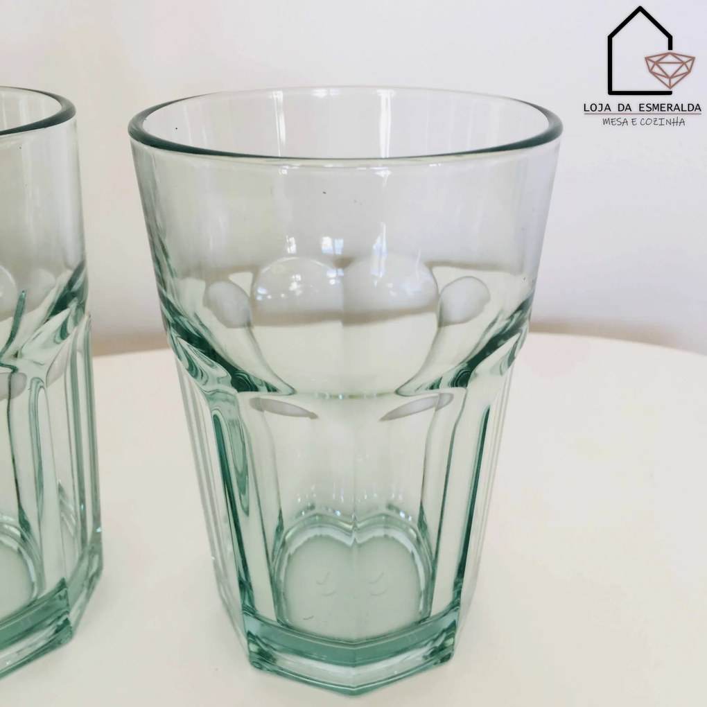 Conjunto 4 Copos | Vidro | Verde