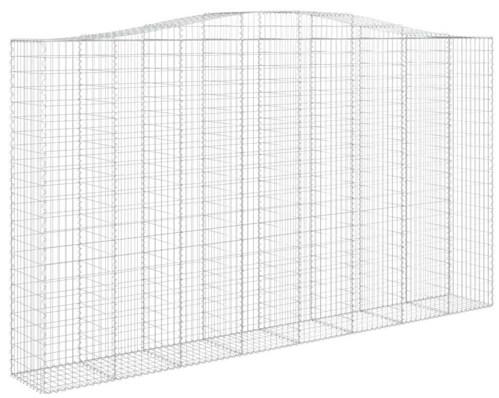 Cestos gabião arqueados 10 pcs 400x50x220/240 ferro galvanizado