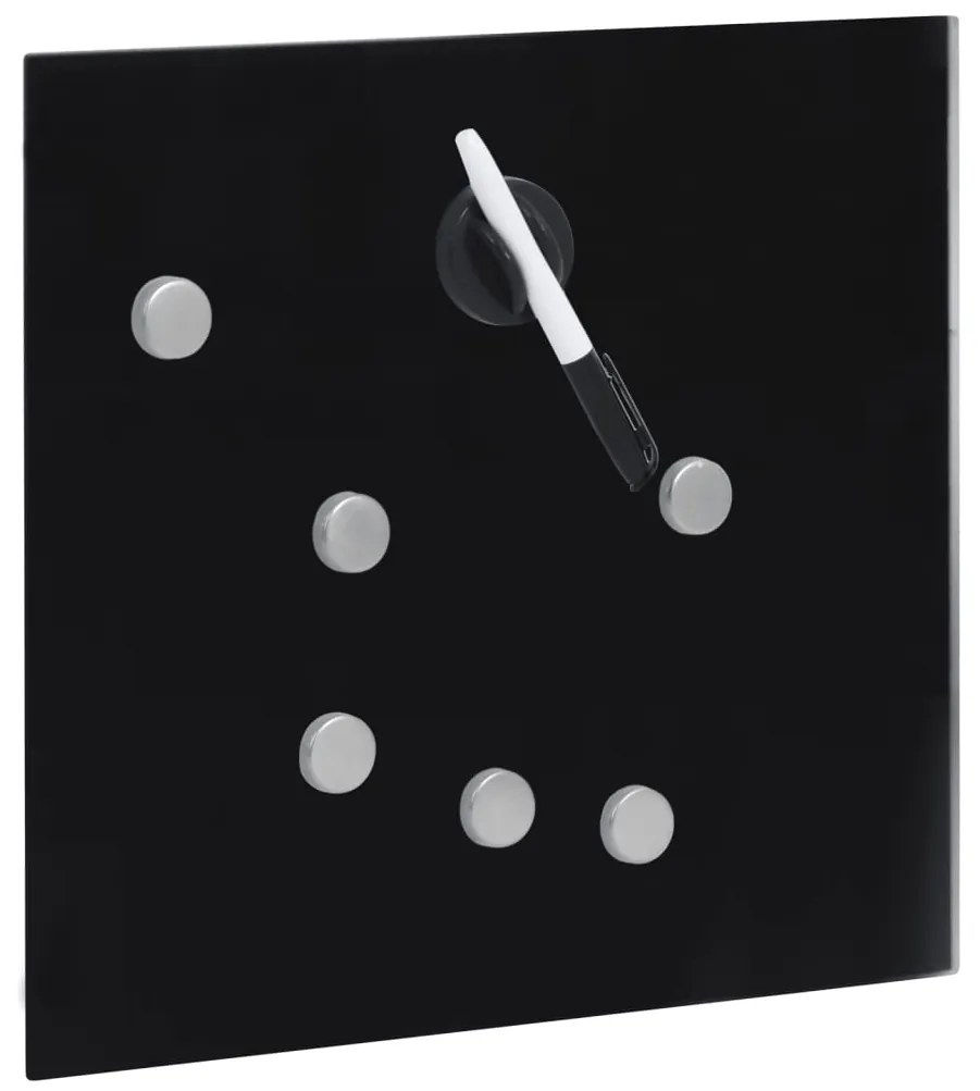 Chaveiro com quadro magnético 35x35x4 cm preto