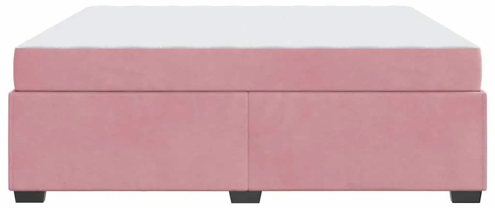 Estrutura da Cama Outros Rosa 180 x 200 cm Veludo