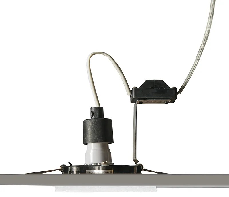 Conjunto de 10 focos embutidos brancos ajustáveis - Qure