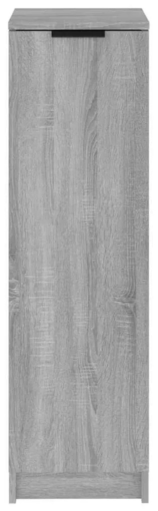 Sapateira 30x35x100 cm derivados de madeira sonoma cinza