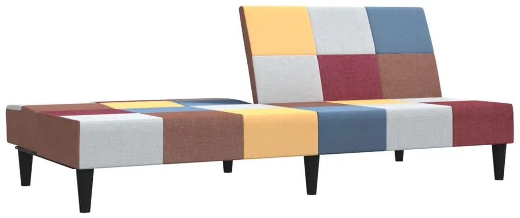 Sofá-cama de 2 lugares tecido