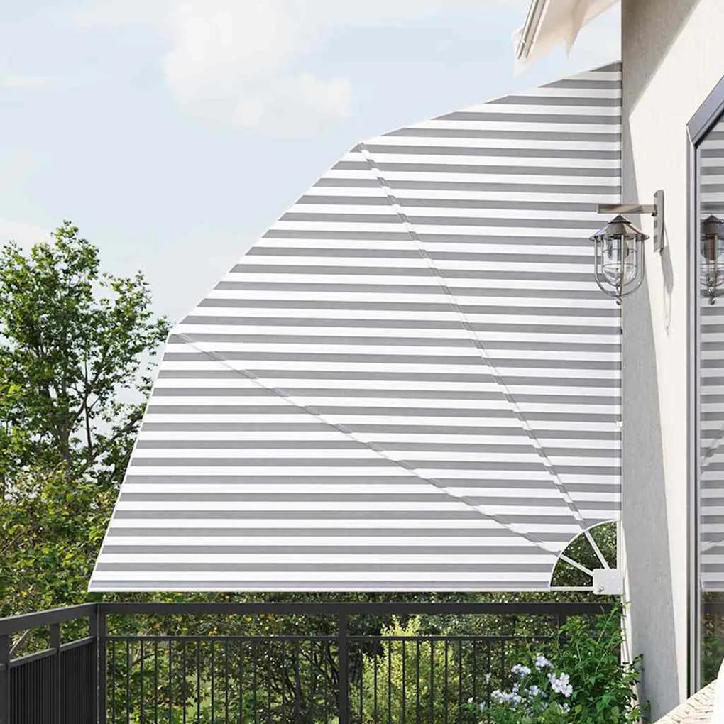 vidaXL Tela de Privacidade para Varanda Antracite e Branco