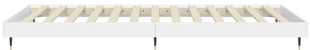 Estrutura de cama 75x190 cm derivados de madeira branco