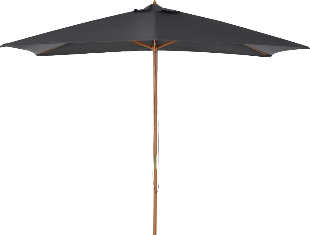 Outsunny Guarda-sol reto retangular Guarda-sol de jardim grande tamanho dim. 3L x 2l x 2,5H m cinza escuro | Aosom Portugal