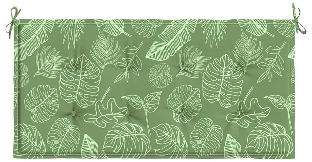Almofadão banco jardim 120x50x4 cm tecido oxford padrão folhas