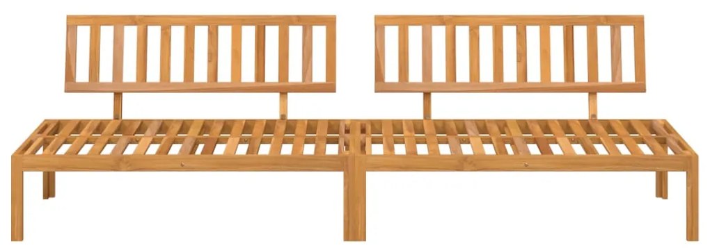 Sofá de centro paletes 2 pcs p/ jardim madeira de acácia maciça