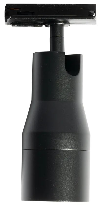 Foco Moderno Preto para Sistema de Trilho Monofásico - Iconic Kohua