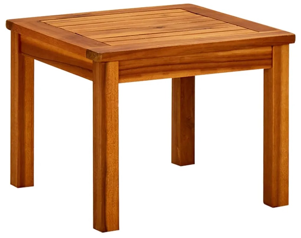 vidaXL Mesa de centro p/ jardim 45x45x36 cm madeira de acácia maciça