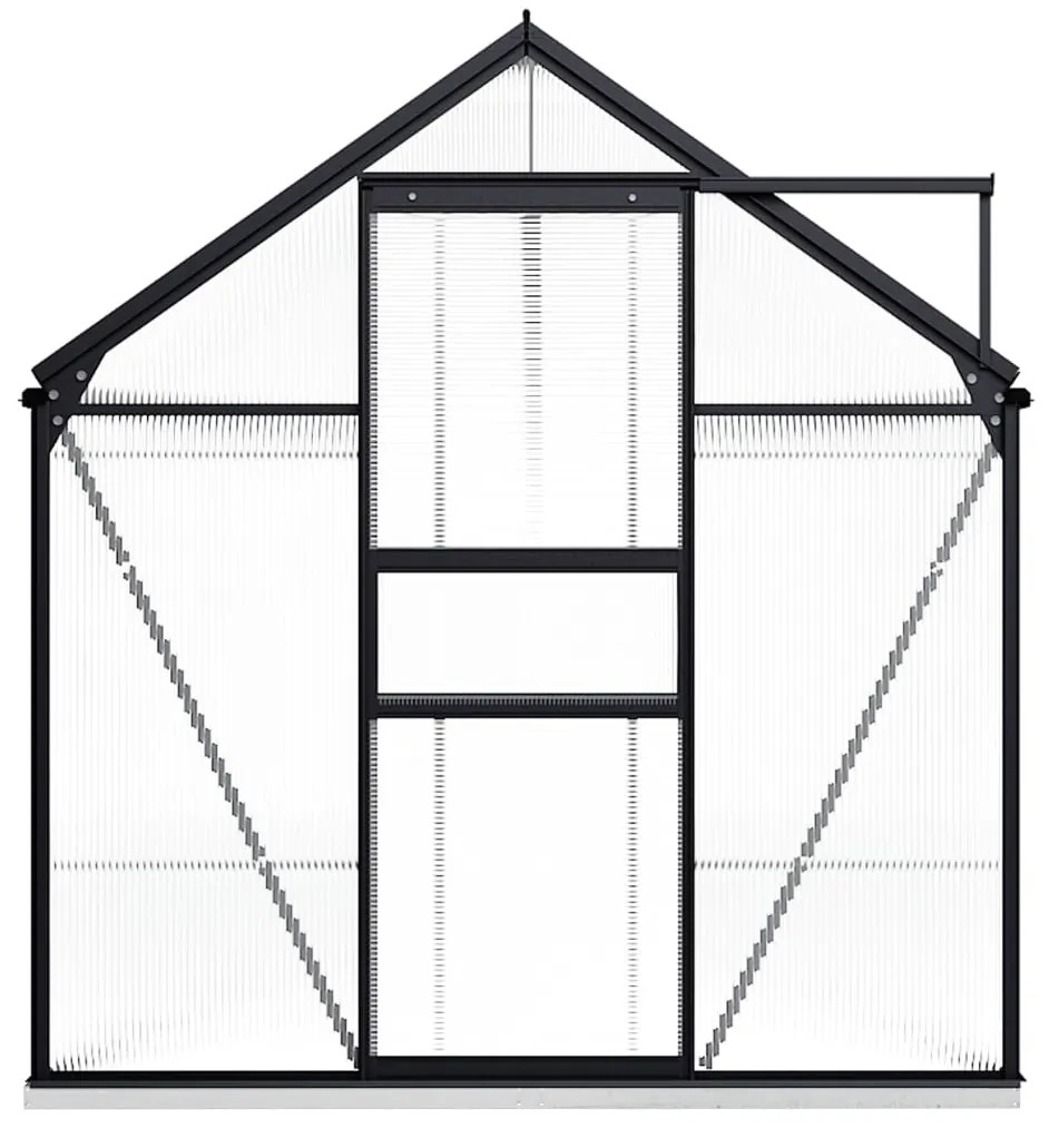 Estufa com base alumínio antracite 8,17 m²