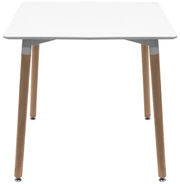 Mesa Tower Quadrada 80 cm - Branco