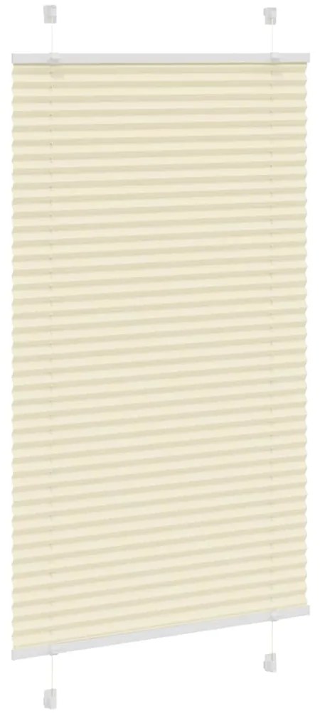 Creme Plissada Cega 70x100 cm Largura Tecido 69,4 cm Poliéster