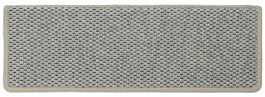 Tapetes escada adesivos aspeto sisal 30 pcs 65x21x4 cm verde